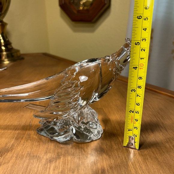 Heisey Glass Animal Ringneck Pheasant Figurine 11.5"-long 1942-1953 Vintage - Picture 10 of 10